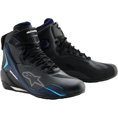 Alpinestars Faster-4 Drystar černo-modro-bílé boty na motorku