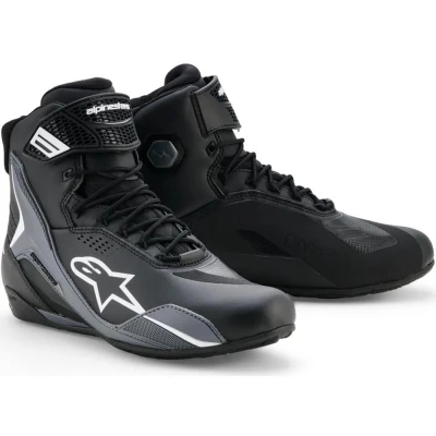 Alpinestars Faster-4 Drystar černo-tmavě šedo-bílé boty na motorku