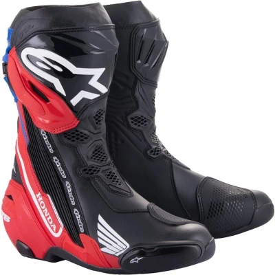Alpinestars Supertech R Honda černo-červeno fluo-modro-bílé pánské motoboty