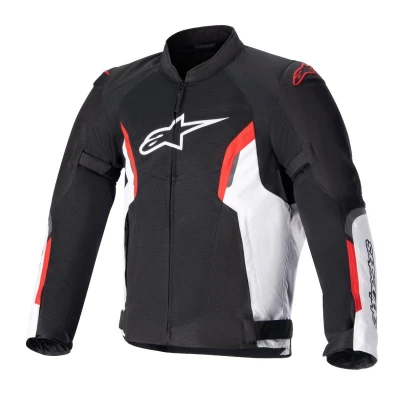 Alpinestars AST AIR černo-bílo-fluo červená motocyklová bunda kompatibilní s TECH-AIR 5