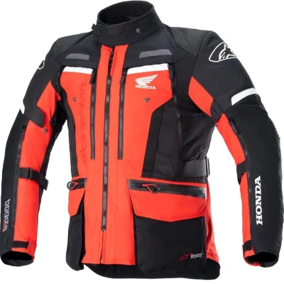 Alpinestars Bogota PRO Drystar Honda Fluo červeno-černá pánská bunda na motorku