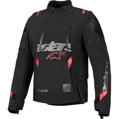 Alpinestars Halo PRO Drystar XF černo-tmavě šedo-červená pánská motocyklová bunda