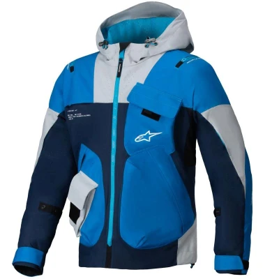 Alpinestars MOGRESS AIR modro-tmavě modro-šedá pánská motocyklová bunda