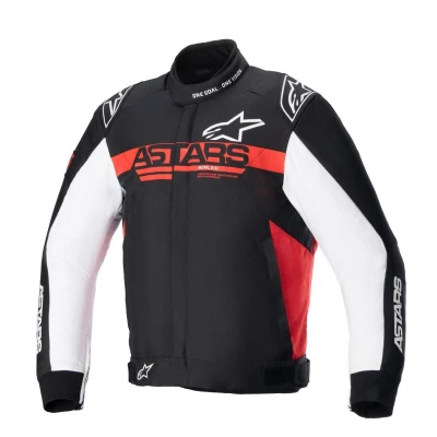 Alpinestars Monza Sport černo-červeno-bílá pánská textilní bunda na motorku