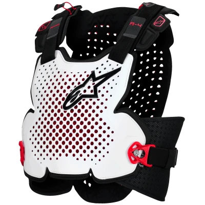 Alpinestars A-4 Plasma černo-červeno-bílý hrudní chránič