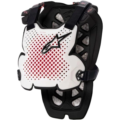 Alpinestars A-1 PRO bílo-černo-červený chránič hrudníku