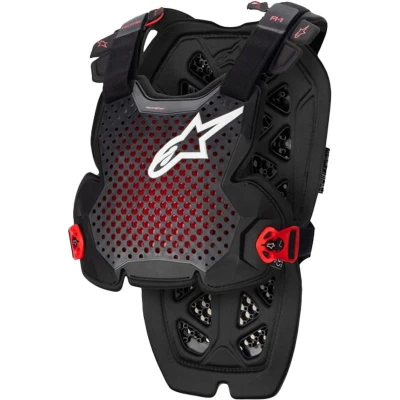 Alpinestars A-1 PRO černá-antracitová-červená chránič hrudníku