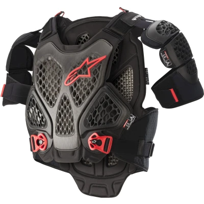 Alpinestars A-6 černo-antracitovo-červený chránič těla