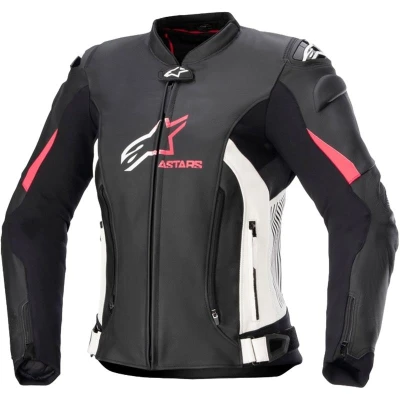 Alpinestars GP PLUS 4 černo-bílo-růžová dámská bunda na motorku