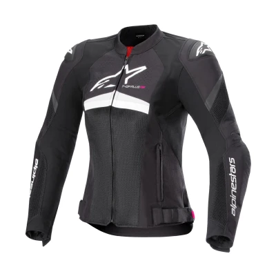 Alpinestars Stella T-GP Plus R 4 Airflow černo-bílá dámská bunda na motorku