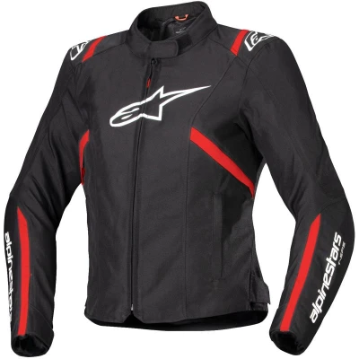 Alpinestars Stella T-SPS 2 Waterproof černo-bílo-fluo červená dámská bunda na motorku