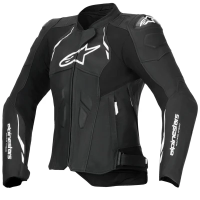 Alpinestars Stella Dusk černo-bílá dámská kožená bunda na motorku