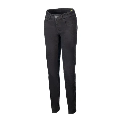 Alpinestars Daisy 3 Denim seprané černé dámské džíny na motorku