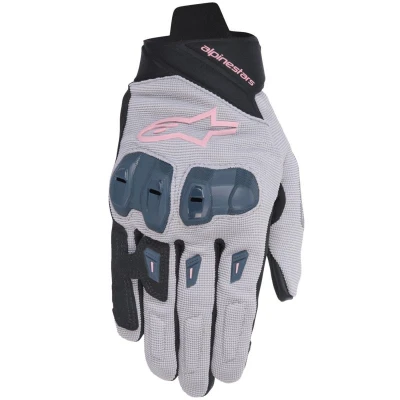 Alpinestars STELLA SP X 1 šedo-černo-tmavě šedo-růžové dámské rukavice na motorku