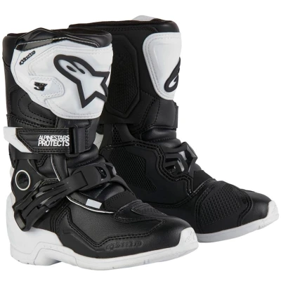 Alpinestars Tech 3S Kids bílo-černé dětské boty na motorku