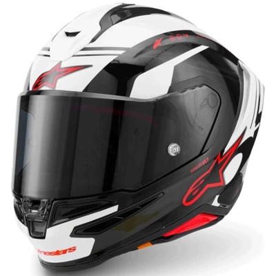 Alpinestars S-R7 A-CORE černo-bílo-červená integrální helma na motorku