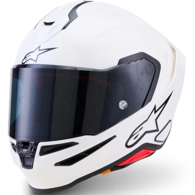 Alpinestars S-R7 Solid bílá integrální helma na motorku