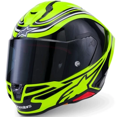 Alpinestars S-R7 Zeal fluo žluto-černo-bílá integrální helma na motorku