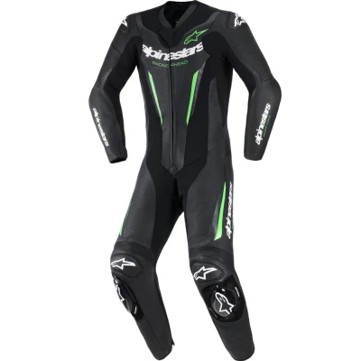 Alpinestars GP FORCE V2 černo-zelená jednodílná kombinéza na motorku