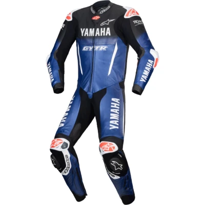 Alpinestars GP-R7 YAMAHA GYTR modro-černo-bílo-červená kompatibilní s TECH-AIR jednodílná kožená kombinéza na motorku