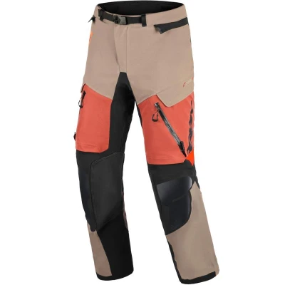Alpinestars Halo PRO Drystar XF světle hnědo-tmavě oranžovo-černé pánské motocyklové kalhoty