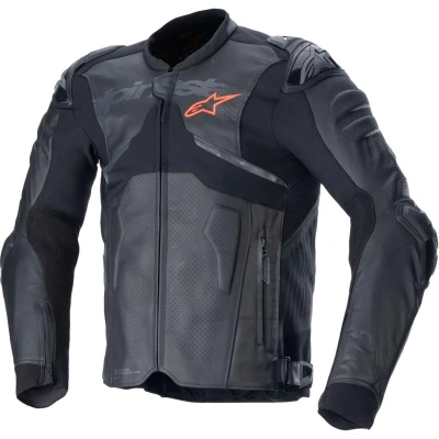 Alpinestars Atem 5 černá kožená bunda na motorku