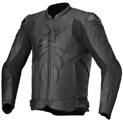 Alpinestars Dusk černá kožená bunda na motorku