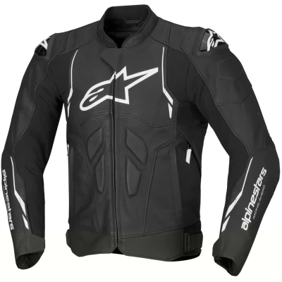 Alpinestars Dusk černo-bílá kožená bunda na motorku