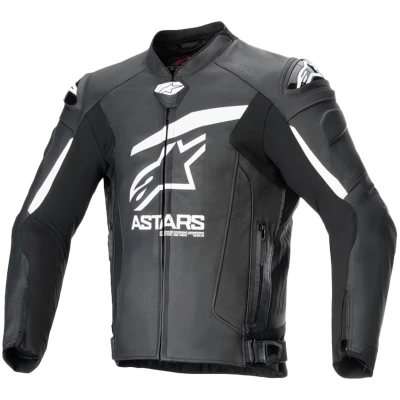 Alpinestars GP Plus R 4 Airflow černo-bílá kožená bunda na motorku
