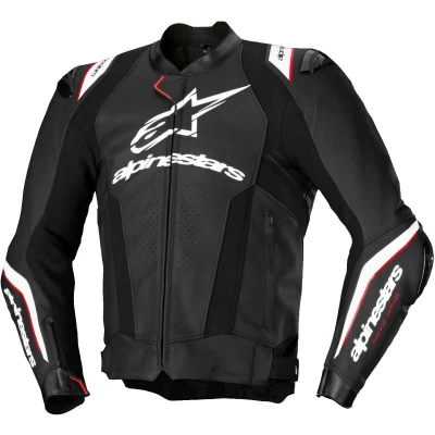 Alpinestars Missile 3 Ignition černo-bílá kožená bunda na motorku