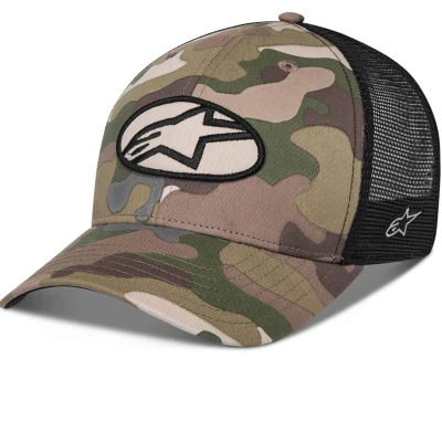 Alpinestars Oblique Camo Trucker zeleno-camo-černá kšiltovka