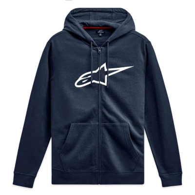 Alpinestars Ageless Zip Hoodie 3 modro-bílá pánská mikina