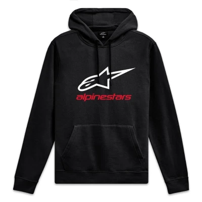 Alpinestars Always Hoodie 3 černo-bílo-červená pánská mikina