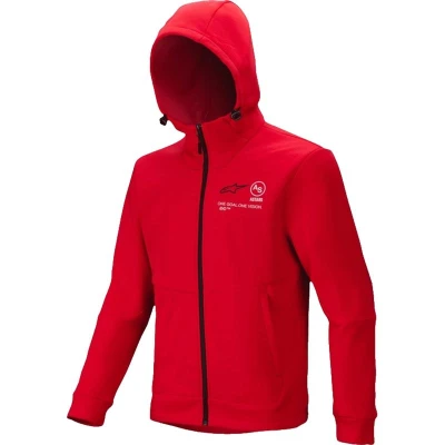 Alpinestars Racer MX Fleece červená pánská mikina na motokros