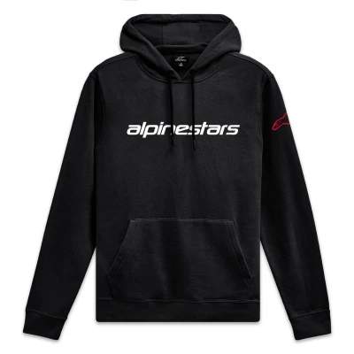 Alpinestars Wordmark Hoodie 3 černo-bílo-červená pánská mikina