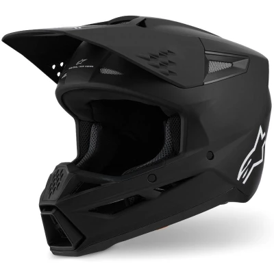Alpinestars S-M3 Solid matná černá motokrosová helma
