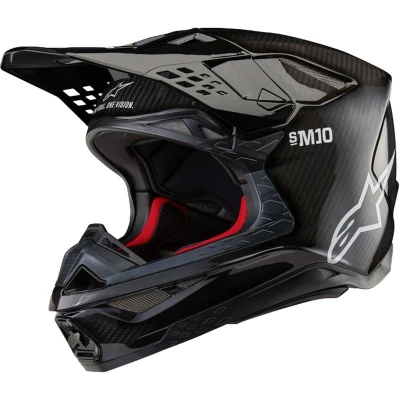 Alpinestars Supertech S-M10 Solid lesklý karbon motokrosová helma