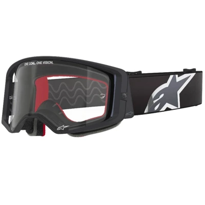 Alpinestars Supertech Corp černo-šedé motokrosové brýle s čirým zorníkem