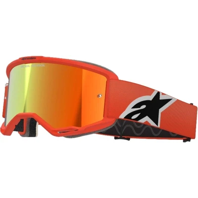 Alpinestars Vision 5 Corp oranžové se zrcadlovým červeným zorníkem motokrosové brýle