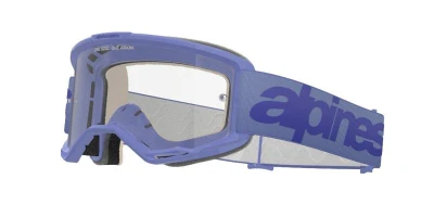 Alpinestars Vision 5 Wordmark fialové s čirým plexi motokrosové brýle