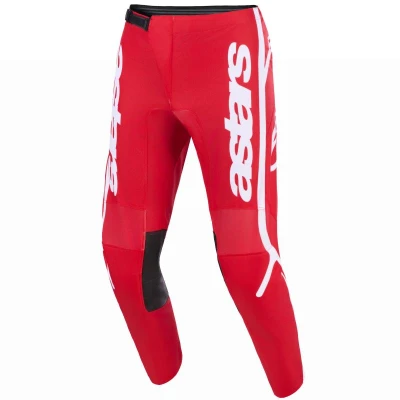 Alpinestars Fluid Apex červeno-bílé motokrosové kalhoty