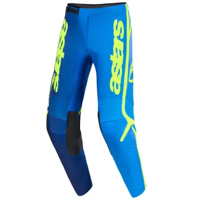 Alpinestars Fluid Apex modro-fluo žluté motokrosové kalhoty