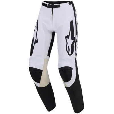 Alpinestars Racer Riway bílo-černé pánské motokrosové kalhoty