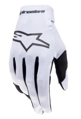 Alpinestars Radar světle šedo-černé motokrosové rukavice