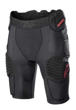 Alpinestars Motokrosové šortky Bionic Pro černo-červené Alpinestars Motokrosové šortky Bionic Pro černo-červené