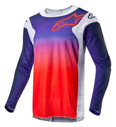 Alpinestars Racer Hoen šedo-modro-oranžový motokrosový dres