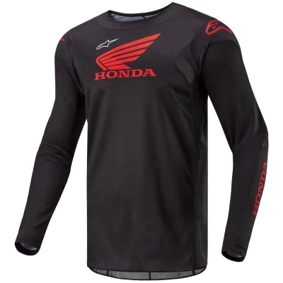 Alpinestars Racer Iconic Honda kolekce černo-červený motokrosový dres
