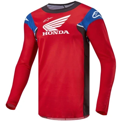 Alpinestars Racer Iconic Honda červeno-černo-modro-bílý motokrosový dres