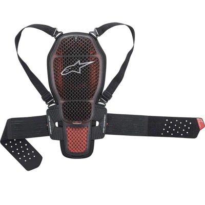 Alpinestars Nucleon KR-1 CELL CE2 transparentně-šedo-červeno-černý páteřový chránič na motorku