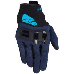 Alpinestars Rukavice na motorku Chrome V2 čierno-modro-svetlomodré